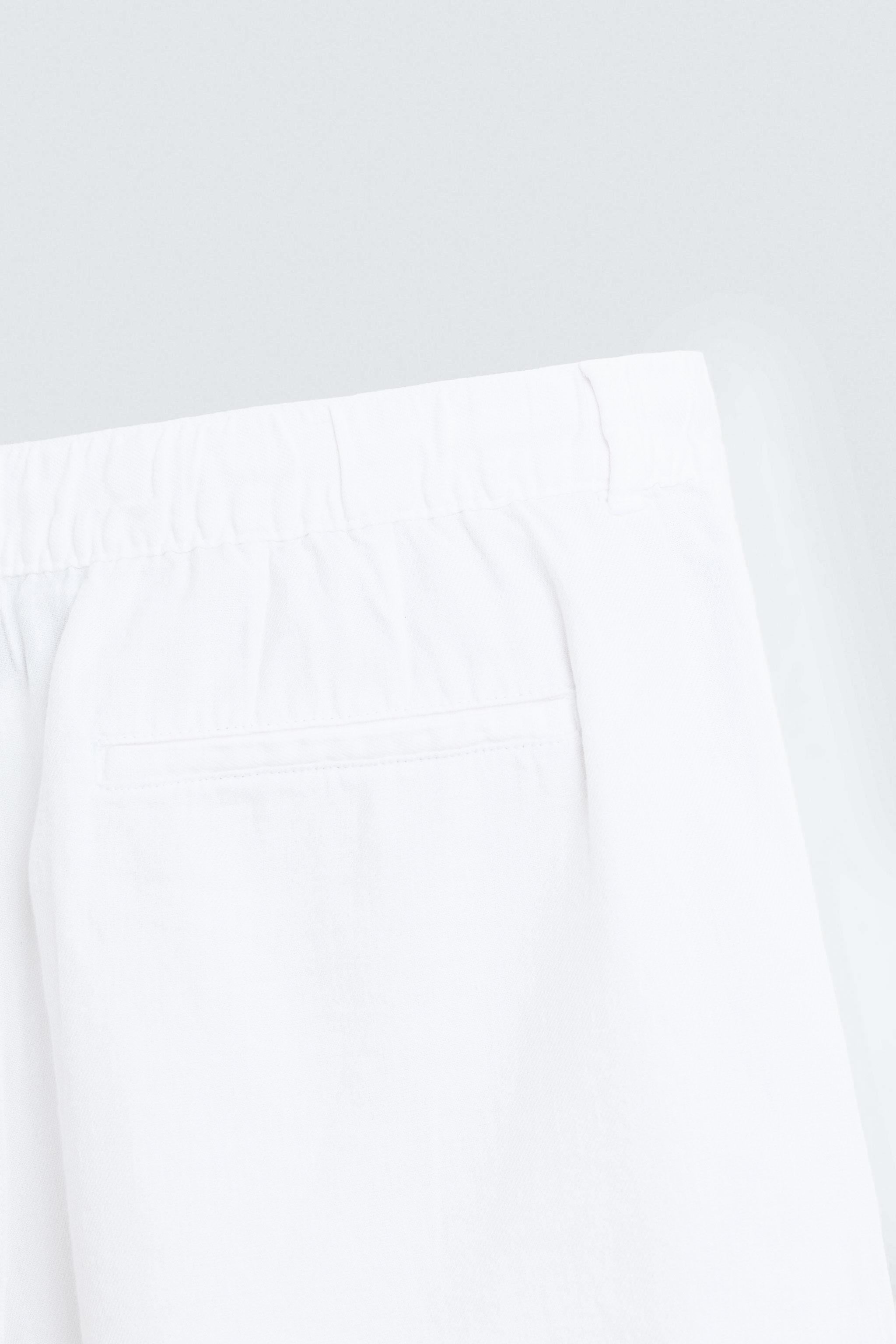 REGULAR FIT LINEN COTTON SHORTS